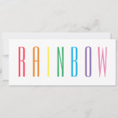 Carte plat RAINBOW 4x9.25 (Devant)