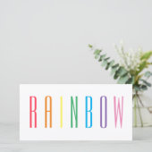 Carte plat RAINBOW 8x4 (Debout devant)