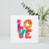 Carte Plat Rainbow Love (Debout devant)
