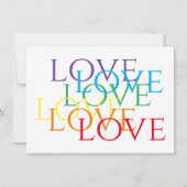 Carte Plat RAINBOW LOVE 4.5x6.25 (Devant)