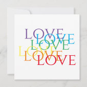 Carte Plat RAINBOW LOVE 5.25x5.25 (Devant)