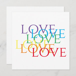 Carte Plat RAINBOW LOVE 5.25x5.25