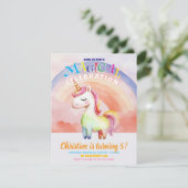 Carte plat Rainbow Unicorns (Debout devant)