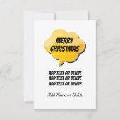 Carte Plat Reinder Joyeuse (Dos)