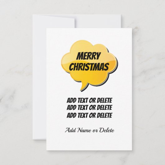 Carte Plat Reinder Joyeuse (Dos)