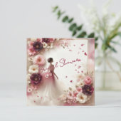 Carte plat romantique (Debout devant)