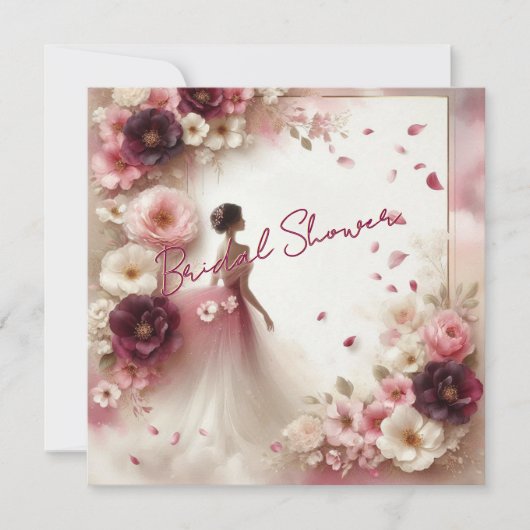 Carte plat romantique (Devant)