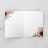 Carte plat romantique (Intérieur)