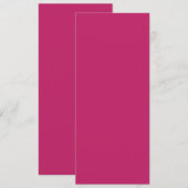 Carte Plat Rose Brûlé (Devant / Derrière)