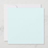 Carte Plat RSVP Seafoam Mariage QR Code (Dos)
