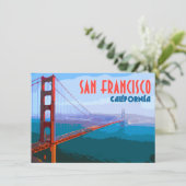 Carte Plat San Francisco Golden Gate Bridge (Debout devant)