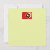 Carte Plat Scarlet Red Tulip (Dos)