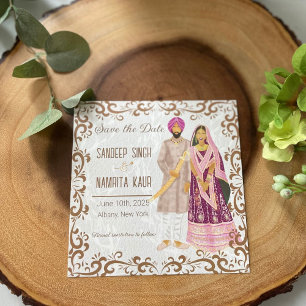 Carte Plat Sikh mariage Illustration