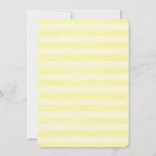 Carte plat simple citron Faire-part de mariage (Dos)