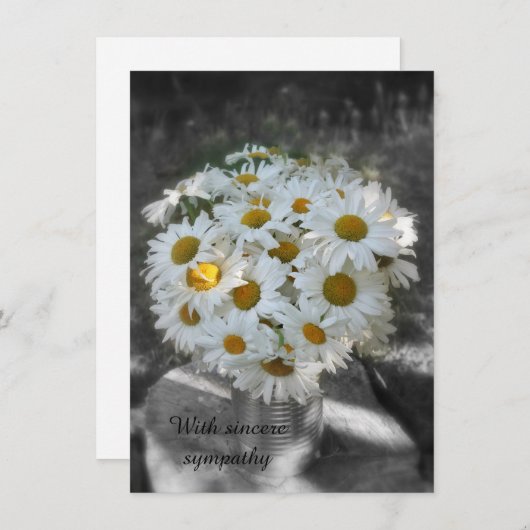 Carte Plat Sincere Sympathy (Devant / Derrière)