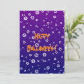 Carte Plat Skuls Halloween (Debout devant)