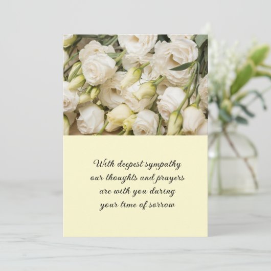 Carte plat Sympathy (Debout devant)