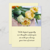 Carte plat Sympathy (Devant / Derrière)