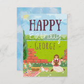 Carte Plat-Tasse Pique-Nique Personnalisé Désirs D'Anniv (Devant / Derrière)