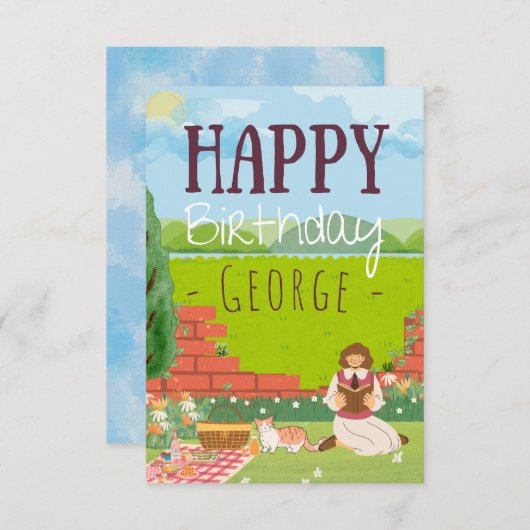 Carte Plat-Tasse Pique-Nique Personnalisé Désirs D'Anniv (Devant / Derrière)