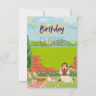 Carte Plat-Tasse Pique-Nique Personnalisé Désirs D'Anniv