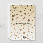 Carte plat Thanksgiving Acorns (Dos)