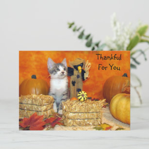 Carte Plat Thanksgiving Chop de porc