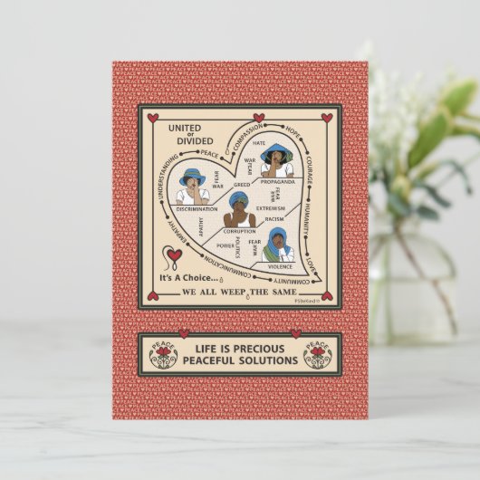 Carte Plat Unifiée Ou Diviée 5"x7" (Debout devant)