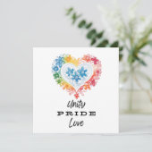 Carte plat Unity Pride Love (Debout devant)