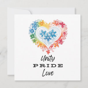 Carte plat Unity Pride Love