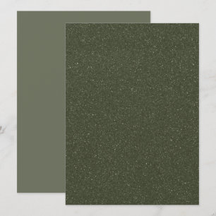 Carte Plat Verte Speckté Moss - Personnalisable