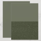 Carte Plat Verte Split Moss - Texturée en bas (Devant / Derrière)