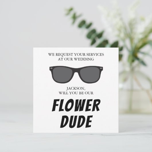 Carte Plat Vide Flower Dub Proposition (Debout devant)