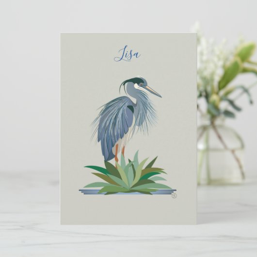 Carte plate (Debout devant)