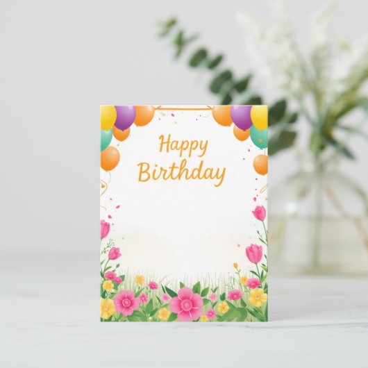 Carte plate (Debout devant)