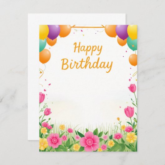 Carte plate (Devant / Derrière)