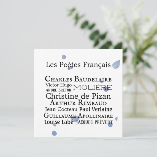 Carte Plate (Debout devant)
