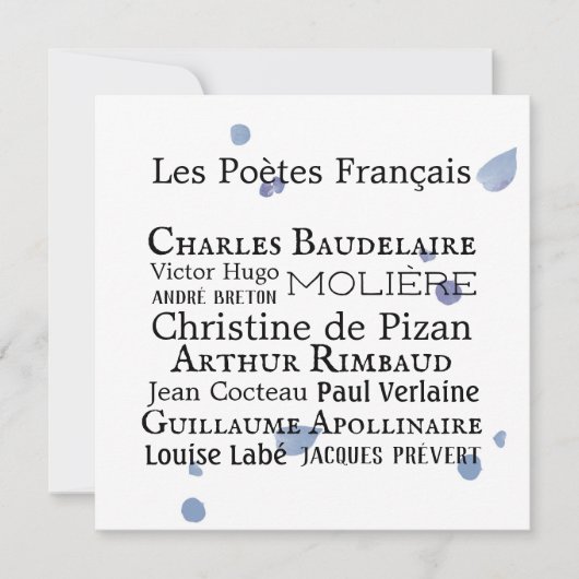 Carte Plate (Devant)