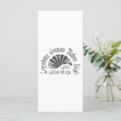 Carte plate 10 cm x 23 cm (Debout devant)