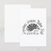 Carte plate 3.5" x 5" (Devant / Derrière)