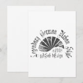Carte plate 4,5 " x 6,25" (Devant / Derrière)