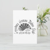 Carte plate 4,5 " x 6,25" (Debout devant)