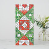 CARTE PLATE 4x9 MOSAÏQUE DE FÊTES / Verticale (Debout devant)