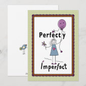 Carte plate 5”x7” Parfaitement imparfaite 1A (Devant / Derrière)