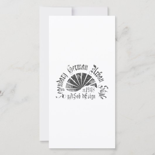 Carte plate 8" x 4" (Devant)