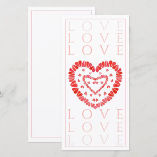 CARTE PLATE 8x4 AMOUR