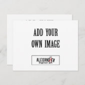 Carte plate A2 horizontale de 4,25 x 5,5 po (Devant / Derrière)