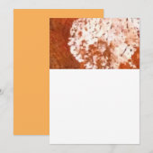 Carte plate à fleur d'orange (Devant / Derrière)