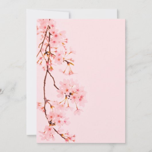 Carte plate à fleurs en marbre rose (Devant)