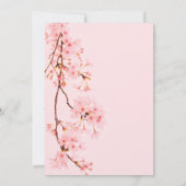Carte plate à fleurs en marbre rose (Dos)